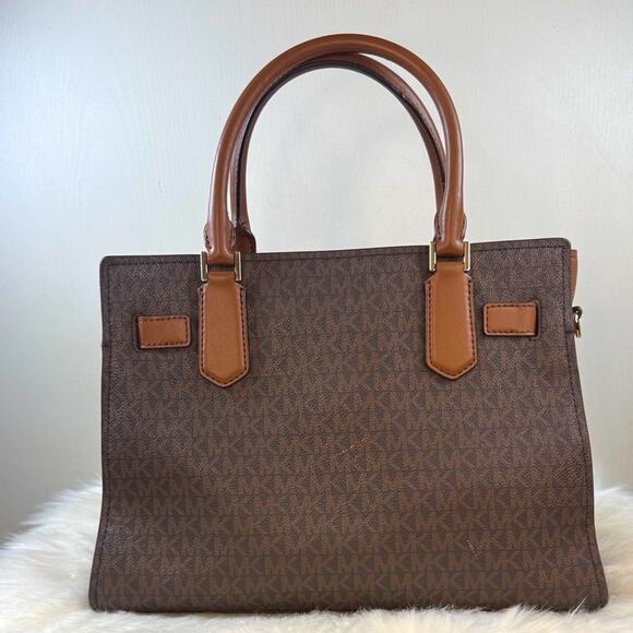 Michael Kors Hamilton Medium Logo Satchel - Picture 2 of 15